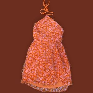 Orange Wild Fable Halter Dress